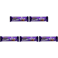 Pack of 5 - Cadbury Dairy Milk Chocolate - 45 Gm (2 Oz)