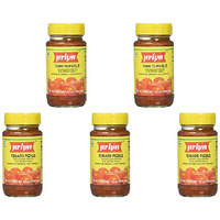 Pack of 5 - Priya Tomato Pickle Without Garlic - 300 Gm (10.58 Oz)