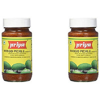 Pack of 2 - Priya Mango Pickle With Garlic - 300 Gm (10.58 Oz)