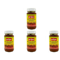 Pack of 4 - Priya Red Chilli Pickle With Garlic - 300 Gm (10.58 Oz)