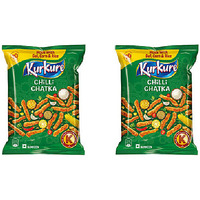 Pack of 2 - Kurkure Chilli Chatka - 90 Gm (3.17 Oz)
