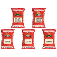Pack of 5 - Laxmi Red Chilli Powder - 14 Oz (400 Gm)