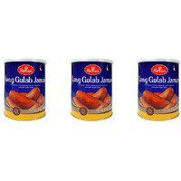 Pack of 3 - Haldiram's Long Gulab Jamun Can - 1 Kg (2.2 Lb)