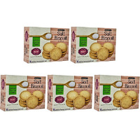 Pack of 5 - Karachi Bakery Salt Biscuits - 400 Gm (14 Oz) [Fs]
