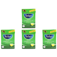 Pack of 4 - Tetley Green Tea 72 Bags - 5 Oz (144 Gm)