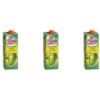 Pack of 3 - Dabur Real Green Mango Aampanna Fruit Juice Drink - 1 L (33.8 Fl Oz)