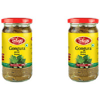 Pack of 2 - Telugu Gongura Pickle Without Garlic - 300 Gm (10.58 Oz)