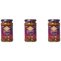 Pack of 3 - Patak's Vindaloo Curry Spice Paste Hot - 10 Oz (283 Gm)