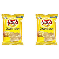 Pack of 2 - Lay's Classic Salted Potato Chips - 52 Gm (1.8 Oz)