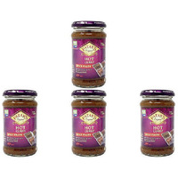 Pack of 4 - Patak's Hot Curry Spice Paste - 10 Oz (283 Gm)