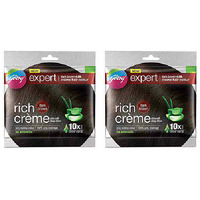 Pack of 2 - Godrej Expert Dark Brown 4.06 Creme Hair Color - 20 Gm (0.7 Oz)