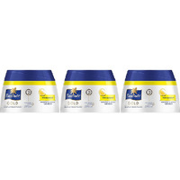 Pack of 3 - Parachute Gold Anti Dandruff Coconut & Lemon Hair Cream - 140 Ml (4.73 Fl Oz)
