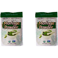 Pack of 2 - Hearty Naturals Organic Moringa Powder - 8 Oz (226 Gm)