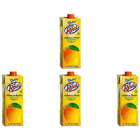 Pack of 4 - Dabur Real Alphonso Mango Fruit Nectar Juice - 1 L (33.8 Fl Oz)