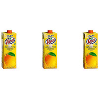 Pack of 3 - Dabur Real Alphonso Mango Fruit Nectar Juice - 1 L (33.8 Fl Oz)