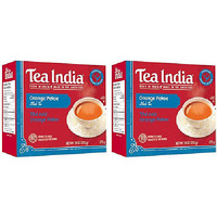 Pack of 2 - Tea India Orange Pekoe Black Tea 80 Round Tea Bags - 224 Gm (7.9 Oz) [50% Off]