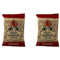 Pack of 2 - Laxmi Phool Makhana Puffed Lotus Seeds - 200 Gm (7 Oz)