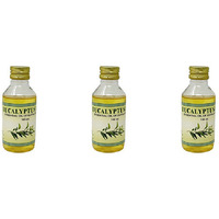 Pack of 3 - Ashwin Eucalyptus Essential Oil - 100 Ml (3.4 Fl Oz)