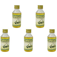 Pack of 5 - Ashwin Eucalyptus Essential Oil - 100 Ml (3.4 Fl Oz)