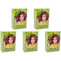 Pack of 5 - Hesh Herbal Heenara Herbal Hair Pack - 100 Gm (3.5 Oz)
