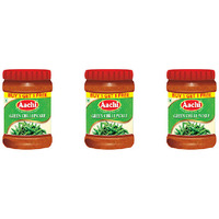 Pack of 3 - Aachi Green Chilli Pickle - 200 Gm (7 Oz) [Buy 1 Get 1 Free]