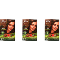 Pack of 3 - Godrej Abha Henna Natural Brown Color 6 Sachets - 60 Gm ( 2 Oz)
