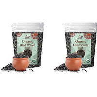 Pack of 2 - Jiva Organics Organic Urad Whole Black Dal - 2 Lb (908 Gm)