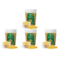 Pack of 4 - Jiva Organics Organic Moong Dal - 2 Lb (908 Gm)