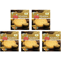 Pack of 5 - Jabsons Jeera Khakhra Roasted Wheat Crisps Cumin Flavor - 180 Gm (6.35 Oz)