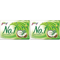 Pack of 2 - Godrej No.1 Coconut & Neem Beauty Soap - 95 Gm (3.32 Oz)
