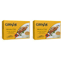 Pack of 2 - Girnar Instant Masala Chai Milk Tea Sweetened - 220 Gm (7.7 Oz)