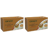 Pack of 2 - Girnar Instant Ginger Chai Milk Tea Reduced Sugar- 4.2 Oz (120 Gm)