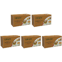 Pack of 5 - Girnar Instant Ginger Chai Milk Tea Reduced Sugar- 4.2 Oz (120 Gm)