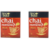 Pack of 2 - Tea India Chai Masala Instant Tea 10 Sachets - 224 Gm (7.9 Oz) [Fs]
