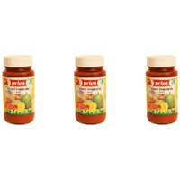 Pack of 3 - Priya Mixed Vegetable Pickle Extra Hot With Garlic - 300 Gm (10.6 Oz)