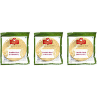 Pack of 3 - Shreeji Double Mari Urad Crackers Papad - 200 Gm (7.05 Oz)