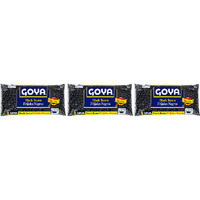 Pack of 3 - Goya Black Beans - 1 Lb (453 Gm)