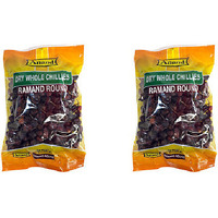Pack of 2 - Anand Dry Whole Chillies Ramand Round - 200 Gm (7 Oz)