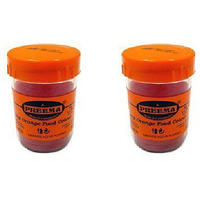 Pack of 2 - Preema Deep Orange Food Color Powder - 25 Gm (0.88 Oz)