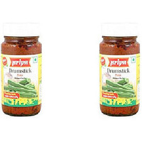 Pack of 2 - Priya Drumstick Pickle No Garlic - 300 Gm (10 Oz)