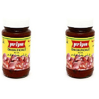 Pack of 2 - Priya Onion Pickle No Garlic - 300 Gm (10 Oz)