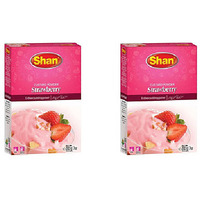 Pack of 2 - Shan Custard Powder Strawberry - 200 Gm (7 Oz)