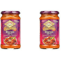 Pack of 2 - Patak's Dopiaza Curry Simmer Sauce Mild - 15 Oz (425 Gm)