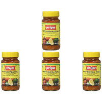 Pack of 4 - Priya Mixed Vegetable Pickle No Garlic - 300 Gm (10 Oz)