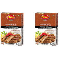 Pack of 2 - Shan Tikka Seekh Kabab Masala - 50 Gm (1.76 Oz)