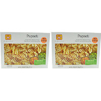 Pack of 2 - Deep Papadi Gluten Free Chickpea Crisps - 12.3 Oz (350 Gm)