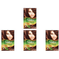 Pack of 4 - Vatika Henna Hair Colour Brown - 60 Gm (2.1 Oz)