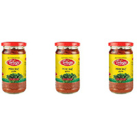 Pack of 3 - Telugu Mint Leaf Pickle With Garlic - 300 Gm (10.58 Oz)