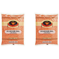 Pack of 2 - Deep Masoor Dal Split Red Lentils - 4 Lb (1.8 Kg)