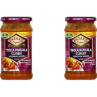 Pack of 2 - Patak's Tikka Masala Curry Simmer Sauce Medium - 15 Oz (425 Gm)